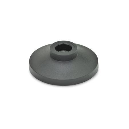 Spintori GN 631: Plastica, per componenti standard con puntale a sfera