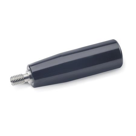 GN 598.1 Revolving Handles, Spindle Stainless Steel Material: KU - Plastic