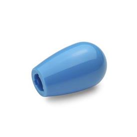 GN 719.2 Boutons de levier bombés, plastique Couleur: BL - bleu, RAL 5024, brillant