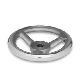 GN 950.1 Handräder, mit großer Nabe, Gusseisen Bohrungskennzeichnung: B - ohne Nabennut<br />Form: A - ohne Griff