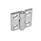 GN 237 Cerniere, acciaio INOX Materiale: NI - Acciaio INOX
Tipo: A - 2x2 fori alesati per viti a testa svasata
