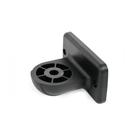 GN 272.9 Swivel Clamp Connector Bases, Plastic Type: OZ - Without centring step (smooth)
Color: SW - Black, RAL 9005, matte finish
x<sub>1</sub>: 40