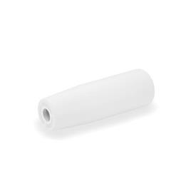 GN 519.2 Cylindrical Knobs, Antibacterial Plastic Finish: WSA - White, RAL 9016, matte finish