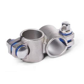 GN 132.5 Two-Way Connector Clamps, Stainless Steel Type: B - With seals