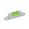 GN 2282 Screw-OnSpirit Levels for Mounting with Screws Sensitivity: 6 - Angle minutes, bubble move by 2 mm
Material / Finish: MSR - Silver, RAL 9006, textured finish
Identification no.: 2 - Viewing window top - front