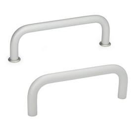GN 425 Cabinet U-Handles, Aluminum Material: AL - Aluminum<br />Finish: EL - Anodized, natural color