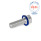 GN 1581 Schrauben, Edelstahl, niedriger Kopf, Hygienic Design Oberfläche: MT - mattiert (Ra < 0,8 µm)
Werkstoff (Dichtring): H - HNBR