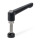 GN 306 Manettes indexables, Zinc moulé sous pression, insert inox, avec goujons filetés, avec pointes spéciales Type: RDN - Extrémité sphérique, avec patin NBR
Couleur: B - Noir, RAL 9005, finition texturée
