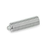 Stainless Steel Spring Plungers, with Sealed Bolt