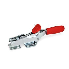 GN 850.2 Latch Type Toggle Clamps, with Safety Hook, for Pulling Action Type: T - With draw axle, with catch