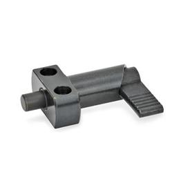 GN 612.2 Cam Action Indexing Plungers, Flange for Surface Mounting Type: A - Without plastic cap