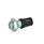 GN 816.1 Locking Plungers, Plunger Pin Retracted Type: BK - Operation with key, sleeve black, with lock nut