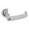 GN 119.3 Latches with Cabinet U-Handle Type: DK - With triangular spindle
Finish: SR - Silver, RAL 9006, textured finish