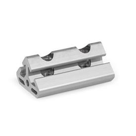 GN 32i Angle Connectors, Aluminum, for Aluminum Profiles (i-Modular System), Single and Double Installation s: 60/80