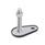 GN 43 Pieds de machine, inox, avec patte de fixation en forme de goutte Type (base): D1 - avec sous-couche en caoutchouc, clipsé, noir
Version (vis): VK - avec écrou, hexagone externe en haut, clé plate en bas