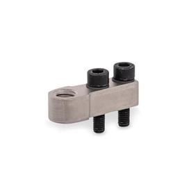 GN 867 Holders for Clamping Bolts Type: E - for one clamping bolt<br />Finish: NC - Chemically nickel plated