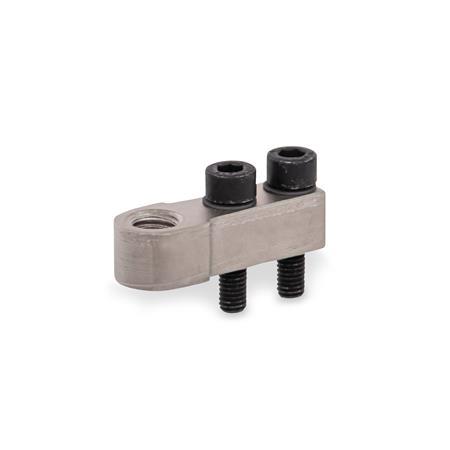 GN 867 Holders for Clamping Bolts Type: E - for one clamping bolt
Finish: NC - Chemically nickel plated