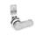 GN 115 Chiusure, acciaio INOX, con manopola in acciaio INOX Tipo: HGN - Con leva