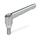 GN 300.1 Palancas de apriete ajustables, zamac, insert de acero inoxidable, con espárrago roscado Color: CR - cromado