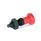 GN 617.2 Doigts d'indexage, plastique, goupille de centrage acier, avec et sans position de repos, avec bouton rouge Type: BK - sans position de repos, avec contre-écrou
Matériau: ST - Acier