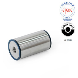 GN 6226 Spacers, Stainless Steel , Hygienic Design Type: A3 - Through-hole with thread on both sides<br />Material (sealing ring): H - H-NBR