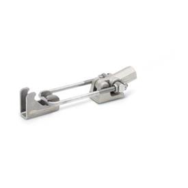 GN 854 Latch Type Toggle Clamps with Trigger Function Identification no.: 1 - with bore for gear lever handle
