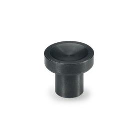 GN 676.1 Knobs, Steel, blackened Type: A - Without knurl
