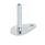 GN 42 Leveling Feet,  Steel, with Fixing Lug, Drop Shape Form: A0 - Without rubber pad
Version (Screw): U - Without nut, hex socket at the top and wrench flat at the bottom