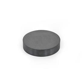 GN 55.2 Raw magnets, Hard Ferrite, disk-shaped 