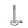 GN 33 Piedini di livellamento, acciaio INOX, con disco antiscivolo, con flangia di montaggio Form: B1 - Finitura matt da sabbiatura, fondo in gomma, colore nero
Versione (vite): U - Senza dado, esagono interno in alto e sede per chiave in basso