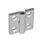 GN 237 Cerniere, lega di zinco pressofusa / alluminio Materiale: AL - Alluminio
Tipo: A - 2x2 fori alesati per viti a testa svasata
Finitura: EL - Anodizzato, colore naturale