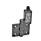 GN 239.4 Bisagras, plástico, con conector Identificación: SR - Orificios para tornillo avellanado, interruptor a la derecha
Tipo: AS - Conector en la parte superior