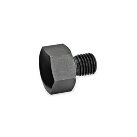 GN 409.1 Positionierelemente mit Schraube Druckflächenform: K - Druckfläche gewölbt