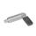 GN 721.6 Stainless Steel Cam Action Indexing Plungers, with Locking Function Type: LB - Left-hand lock, with plastic cap