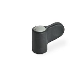 GN 635 Wing Nuts, Plastic Color of the cover cap: DGR - Gray, RAL 7035, matte finish