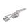 GN 852.3 Sauterelles à crochet, inox, avec crochet de sécurité, de type robuste Type: T6 - avec trous de montage, avec étrier de serrage, avec cran d'arrêt