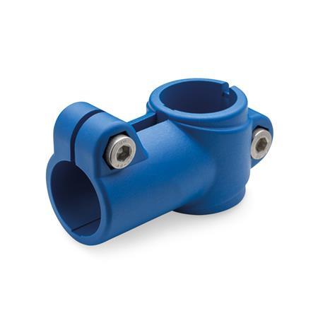 GN 192.9 T-Angle Connector Clamps, Plastic Color: V - Blue, RAL 5005, matte finish