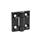 GN 237.3 Heavy Duty Hinges, Stainless Steel Type: A - With Bores for Countersunk Screws
Finish: SW - Black, RAL 9005, textured finish