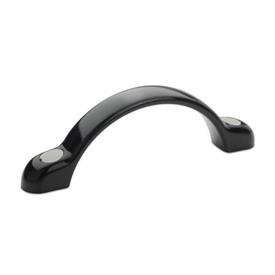 GN 365 Arch Handles, Plastic Color of the cover cap: DGR - Gray, RAL 7035, matte finish