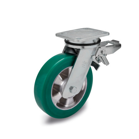 Heavy Duty Casters GN 22886: Wheel Tread Polyurethane, Wheel Core Aluminum, Heavy Version