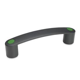 GN 628 Cabinet U-Handles, Plastic Color of the cover cap: DGN - Green, RAL 6017, matte finish