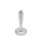 GN 31 Piedini di livellamento, acciaio INOX, con disco antiscivolo Tipo (base): B2 - Finitura matt da sabbiatura, fondo in gomma, colore bianco
Versione (vite): W - Con bussola regolabile, filettatura coperta e sede per chiave in basso