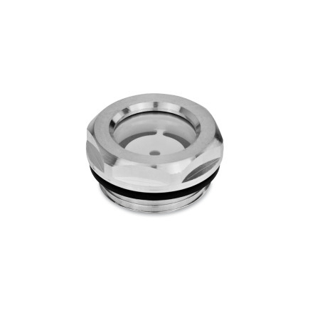Oil Sight Glasses GN 743: Aluminum, up to 100 °C