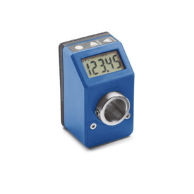 GN 9054 Indicateurs de position, 5 chiffres, électroniques, écran LCD Couleur: BL - bleu, RAL 5005, shiny finish