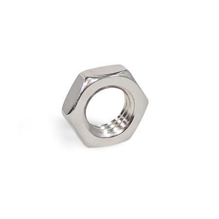 ISO 4035 Thin Hex Nuts, Stainless Steel 