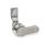 GN 515 Latches, Stainless Steel, with Extended Housing, with Operating Elements Type: HGN - With stainless steel lever