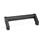 GN 333 Tubular Handles, Aluminum / Zinc Die Casting Type: A - Mounting from the back (threaded blind bore)
Finish: SW - Black, RAL 9005, textured finish