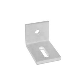 GN 970 Installation Brackets, Unequal Sides Material: ALM - Aluminum<br />Type: C - With Bores and Slotted Holes