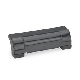 GN 630 Ledge Handles, Plastic Color: DSG - Black-gray, RAL 7021, shiny
