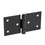 Sheet Metal Hinges, Stainless Steel, Horizontally Elongated